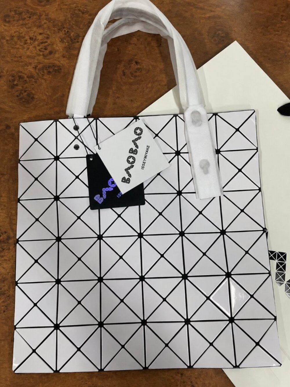 NWT Bao Bao Issey Miyake Lucent Tote Bag  White